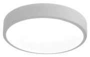 Plafon Luna Redondo Ø33X7Cm Led 24W Bivolt - Usina 19660/33 (BT - Branco Texturizado, 3000k)