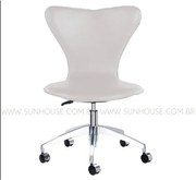 Cadeira Jacobsen Alumino Polido Branco - 12408 Sun House