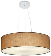 Lustre Pendente Cilíndrico Vivare Md-4136 Cúpula em Tecido 80x15cm - Bivolt