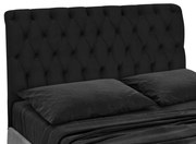 Cabeceira Cama Box Casal 140 cm Potenza Suede Preto - Sheep Estofados - Preto