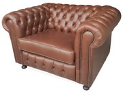 Poltrona Chesterfield com Tachas Design Clássico de Luxo