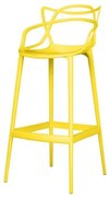 Banqueta Aviv em Polipropileno Amarelo 109 cm - 61171 Sun House