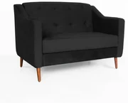 Namoradeira Bruna Pé Palito Suede Preto Elegante