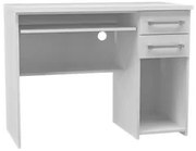 Mesa Escrivaninha para Computador 2 Gavetas 103cm Pratic F04 Branco -