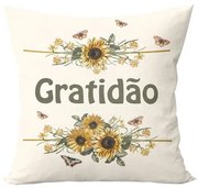 Capa de Almofada Gratidão 1 Peça