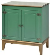 Buffet Antoine 2 Portas cor Verde e Amendoa 83cm - 62622 Sun House