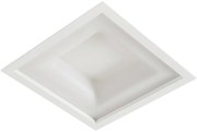 Embutido Belize 38X38Cm Led 24,4W Bivolt | Usina 19015/38 (BT - Branco Texturizado, 3000k)