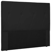 Cabeceira Cama Box Casal 140cm Aquilla Corano Preto - Sheep Estofados - Preto