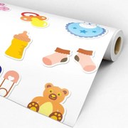 Papel de parede adesivo infantil colorido