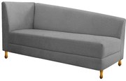 Recamier Valéria 140cm Lado Direito Suede Cinza - ADJ Decor