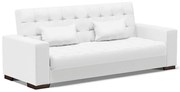 Sofá Cama Decorativo 210cm Beesley Pu Branco Fosco G19 - Gran Belo