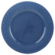 Prato Sobremesa Porcelana Grace Azul 19cm 17562 Wolff