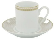 Xícara Café Com Pires 60Ml Porcelana Schmidt - Dec. Vera 2254