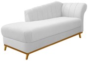 Recamier Vanessa 140cm Lado Esquerdo Corano Branco - ADJ Decor