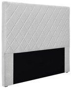 Cabeceira Cama Box Solteiro 90 cm Dubai Linho Grigio S04 - D'Rossi