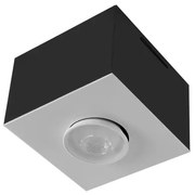 Plafon Sobrepor Aluminio 13Cm Granada - BRANCO PRETO