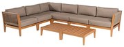 Conj. Sofa de Canto Fendi Corda + Mesa Centro Cannes Mel - 72485 Sun House