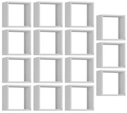 Kit 15 Nichos Organizador 30x30cm Branco G01 - Gran Belo