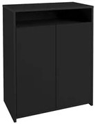 Balcão Home Office 2 Portas Mobile Cool Preto - Artany