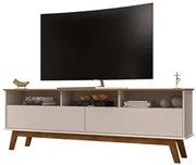 Rack Bancada Para TV Até 65 Polegadas Elegant Cinamomo/Off White - Bec