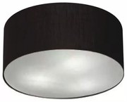 Plafon Cilíndrico Md-3013 Cúpula em Tecido 60x21cm Preto - Bivolt