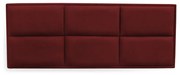 Cabeceira Painel Cama Box Casal 140cm Nina Suede Bordô - Sheep Estofados - Vermelho escuro