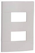 Placa 4x2 Termoplastico Branco 2 Modulos Decor