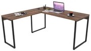 Mesa de Escritório Office em L 150x150cm Estilo Industrial Prisma C08