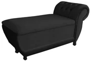 Recamier Goya Veludo - D'Rossi - Preto