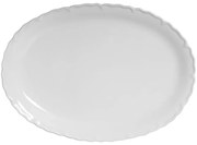 Travessa Rasa Oval 58,5Cm Branco Paris - Scalla