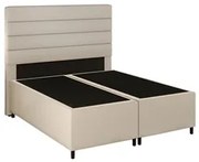 Cabeceira com Base Cama Box Casal Queen 158x198 Hit ID5 Corano Bege/Li