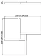 Plafon Dora 42,5X42,5Cm Led 24,4W Bivolt | Usina 19265/42 (BT - Branco Texturizado, 3000k)