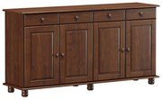 Buffet Decorativo Ivan Madeira 4 Portas e 4 Gavetas Café G74 - Gran Belo