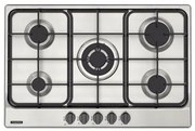 Cooktop a Gás Tramontina Penta FF 5GX Tri 75 em Aço Inox e Trempes em Ferro Fundido 5 Queimadores
