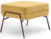 Pufe Memphis Amarelo Base Aço Corten 42cm - 61815 Sun House