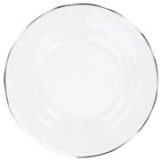 Prato Fundo 23Cm Porcelana Schmidt - Dec. Filetado Prata Pomerode 0012