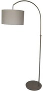 Luminaria de Chão Ozark Cupula Cru com Base Metal Champanhe 180 cm - 72261 Sun House