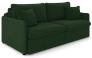 Sofá Retrátil Reclinável 2 Lugares 154cm Maili Veludo K01 - D'Rossi - Verde