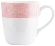 Caneca 225 Ml Porcelana Schmidt - Dec. Cromo Rosa 2447