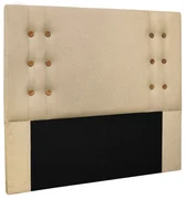 Cabeceira Cama Box Casal 140 cm Genova Linho S04 - D'Rossi - Dourado