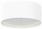 Plafon Cilíndrico Md-3161 Cúpula em Duplo Tecido 50x25cm Branco - Bivolt