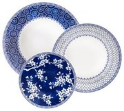 Jogo de Pratos Tramontina Umeko em Porcelana Decorada 18 Peças