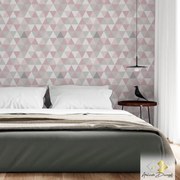 Papel de Parede Triângulo Rose 0.52m x 3.00m