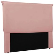 Cabeceira Cama Box Casal 140 cm Garden Veludo Rosa S04 - D'Rossi