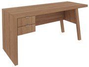 Mesa com 2 Gavetas para Escritório Home Office ME4122 MDP Amendoa G69 - Gran Belo