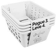 Kit Cesta Organizadora -  Leve 4 e Pague 3 (Branco)