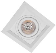 Plafon Embutir Aluminio 13,8Cm Recuado Ii - BRANCO