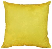 Capa de Almofada Ritz em Suede Tons Amarelo Marmorizado - Falso Liso - 45x45cm