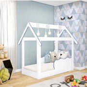 Cama Mini Casinha Montessoriana Infantil Azul