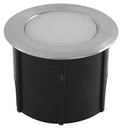 Balizador Led Embutir Aluminio 0,3W 2700K 120 Ip66 Coin - INOX ESCOVADO